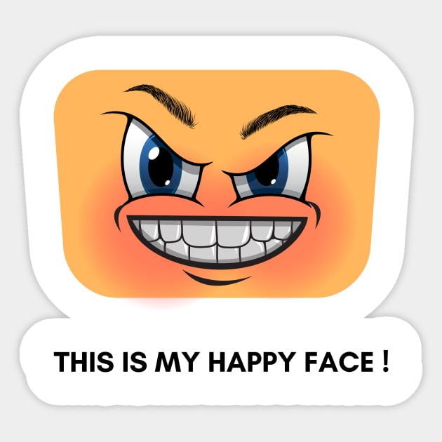 My Happy Face Sticker by Originalitee